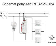 Relpol Bistabili relė 120A (20ms) 1Z 24 V AC/DC RPB-1ZI-U24 864387