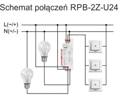 Relpol Bistabili relė 2Z 8A 24VAC/DC RPB-2Z-U24 864385