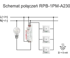 Relpol Bistabili relė su atmintimi 1P 16 A 230 VAC RPB-1PM-A230 864390