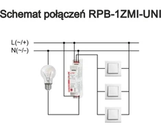 Relpol Bistabili relė su atmintimi 80A (20 ms) 1Z 16A RPB-1ZMI-UNI 864393