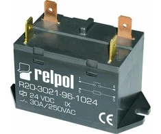 Relpol 2611748 Pramoninė relė 1Z 30A 12V DC AgSnO2 R20-3021-96-1012 2611748