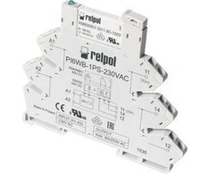 Relpol sąsajos relė 1P 6A 24V DC PIR6WB-1PS- 24VDC- R pilka (857485)
