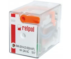 Relpol A00005 Pramoninė relė 4P 24V AC AgNi R4N-2014-23-5024-WTL A00005