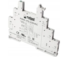 Relpol Relės RM699BV ir RSR30 lizdas, plotis 6,2 mm PI6W-1PS-24VAC/DC 857147