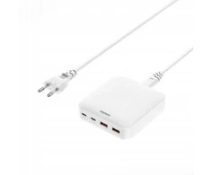 REMAX DONGFENG 65W RP-U183 GaN PD QC 2xUSB-C/2xUSB baltas