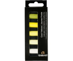 Talens Rembrandt sausų pastelų rinkinys "cool Yellows", 5 spalvos