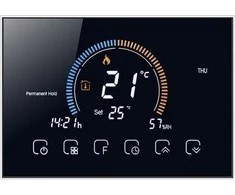 Renov8 Smart Wi- Fi Termostatas su LCD spalva dujų katilui su sausu kontaktu - suderinamas 86x86, apvali 60mm dėžutė