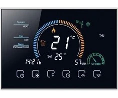 Renov8 Smart Wi- Fi Termostatas su spalvotais LCD vamzdžiais, skirtais 2 / 4 angoms - suderinama 86x86 ir 60mm pločio dėžutė