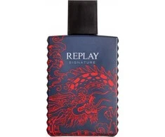 Replay Signature Raudona Dragon EDT tualetinis vanduo vyrams, 50 ml