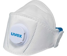 Respiratorius, su vožtuvu Uvex, balta, Universalus