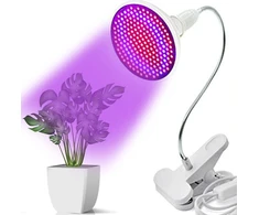 Lampa Augalų augimo lempa 200 LED auginimo panelės spaustukas 20 W E27 sriegis kilnojamas -E563