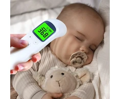 Bekontaktis LCD infraraudonųjų spindulių termometras, elektroninis, tikslus, 3 spalvų