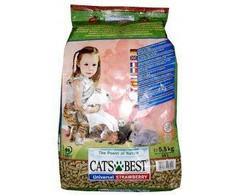 JRS Petcare GmbH and Co. KG Cats Best Universal Strawberry 10 L granuliuotas natūralus pjuv kraikas