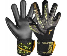 Reusch Attrakt Duo Finger Support futbolo vartininko pirštinės - Juodos