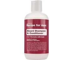 „Recipe For Men“ barzdos šampūnas ir kondicionierius, valomasis ir drėkinamasis barzdos šampūnas, 250 ml