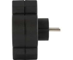 REV REV Steckdosenadapter 3-fach mit Überspannungsschutz, juodas
