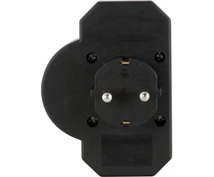 REV REV Steckdosenadapter 3-fach mit Überspannungsschutz, juodas