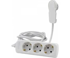 REV Multiple Socket Outlet 3 kartus 2m baltas