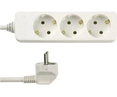 REV Socket line 3 kartus 3,0 m balta