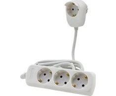 REV Multiple Socket Outlet 3+1-fold 2m baltas Powersplit