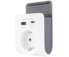 Įkroviklis REV REV USB Ladegerät mit 240V Steck Dose plus USB-A&amp;C 0020770112