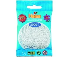 Revell Hama Beads Hama mini karoliukai balti