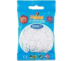 Revell Hama Beads Hama mini karoliukai balti