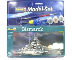 Revell Bismarck laivo modelis dovanų komplektas 1:1200 (65802)