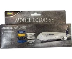 Revell Model Color akrilinių dažų rinkinys Modern Airliner 36203 8×18 ml