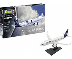 Revell Airbus A320neo Lufthansa dovanų rinkinys 1/144 – surenkamas modelis