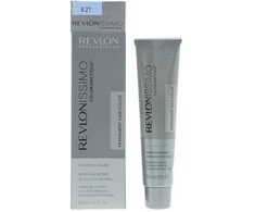 Revlon Revlonissimo Colorsmetique Hyaluronic Acid Permanent Hair Dye 8.21 Light Iridescent Ash Skirtas šviesiems plaukams, 60 ml