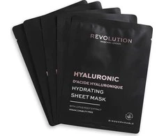 Revolution Skincare Hyaluronic Acid Hydrating Sheet Mask drėkinamoji lakštinė kaukė su hialurono rūgštimi 5vnt.