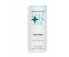„Revolution Skincare Dewy Drench“ drėkinamasis veido serumas su hialurono rūgštimi (2 %), 30 ml