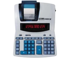 Rexel „Ibico 1491X“ profesionalus spausdintinis skaičiuotuvas, baltas/mėlynas, 290 mm, 375 mm, 375 mm
