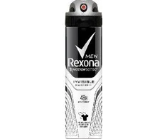 Rexona Men Invisible Juodas + Baltas Antiperspirant vyrams, 150 ml