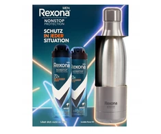 Rexona Vyriška dovanų rinkinys Nonstop Protection (2x dezodorantas purškiklis Invisible Ice Fresh 150 ml + nerūdijančio plieno butelis 750 ml) (2698937)