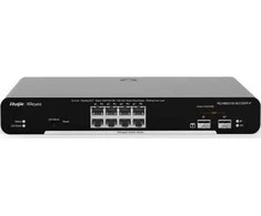 „Ruijie Networks“ RG-NBS3100-8GT2SFP tinklo komutatorius su valdomu L2 gigabito eternetu (10/100/1000) Juodas