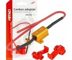 Canbus rezistorius LED lemputėms 39ohm 5w amio-04090