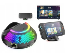 JYS Doko stotelė Rgb Hdmi 4k Do Nintendo Switch 2 / Port Dock Tv + Įkroviklis / Jys-ns2289
