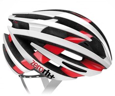 RH+ Dviratininko šalmas ZY Shiny Baltas-Bridge Shiny Raudona EHX6055 04 balta ir-raudona dydis L/XL (58-62)