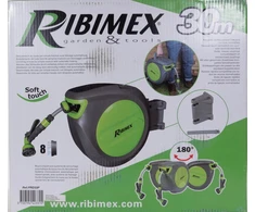 RIBIMEX ištraukiama sodo žarna su automatiniu suvyniojimu