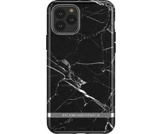 Dėklas Richmond &amp; Finch Juodas Marble, iPhone 11, sidabrinis details, juodas