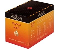Richmont Mango Maui arbata, 40 pakelių