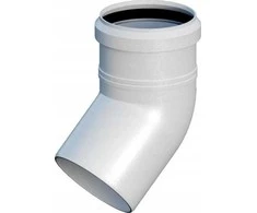 Ricomgas Kamino alkūnė 45° DN80