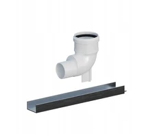 „Ricom PP 87ST“ raudona alkūnė DN60/80 ant atramos