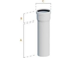Ricomgas Kamino vamzdis plastikinis 0,25m DN60