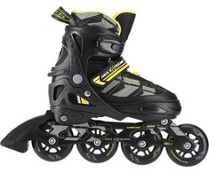 Riedučiai Nils Extreme NA11002 juodi-geltoni - PU70 mm/82A (S 31-34)