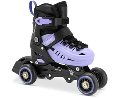 Pačiūžos - riedučiai Spokey 4ONE, juodi/violetiniai, 39-43