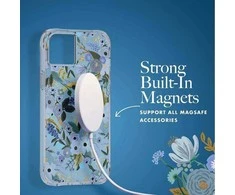 Rifle Paper Clear MagSafe - dėklas skirtas Apple iPhone 14 Plus Garden Party Mėlyna