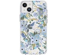 Rifle Paper Clear MagSafe - dėklas skirtas Apple iPhone 14 Plus Garden Party Mėlyna